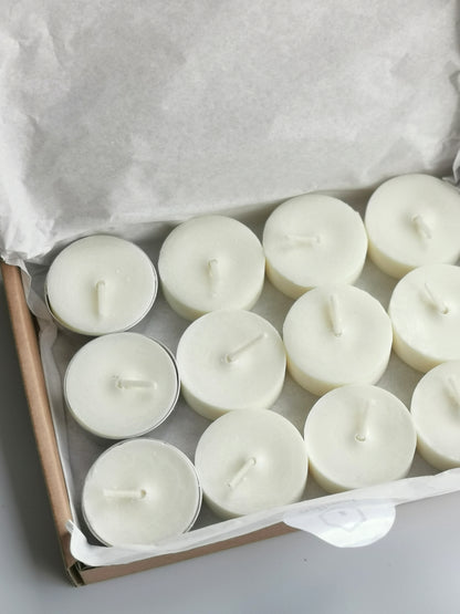 Unscented Soy Wax Tealight Refills