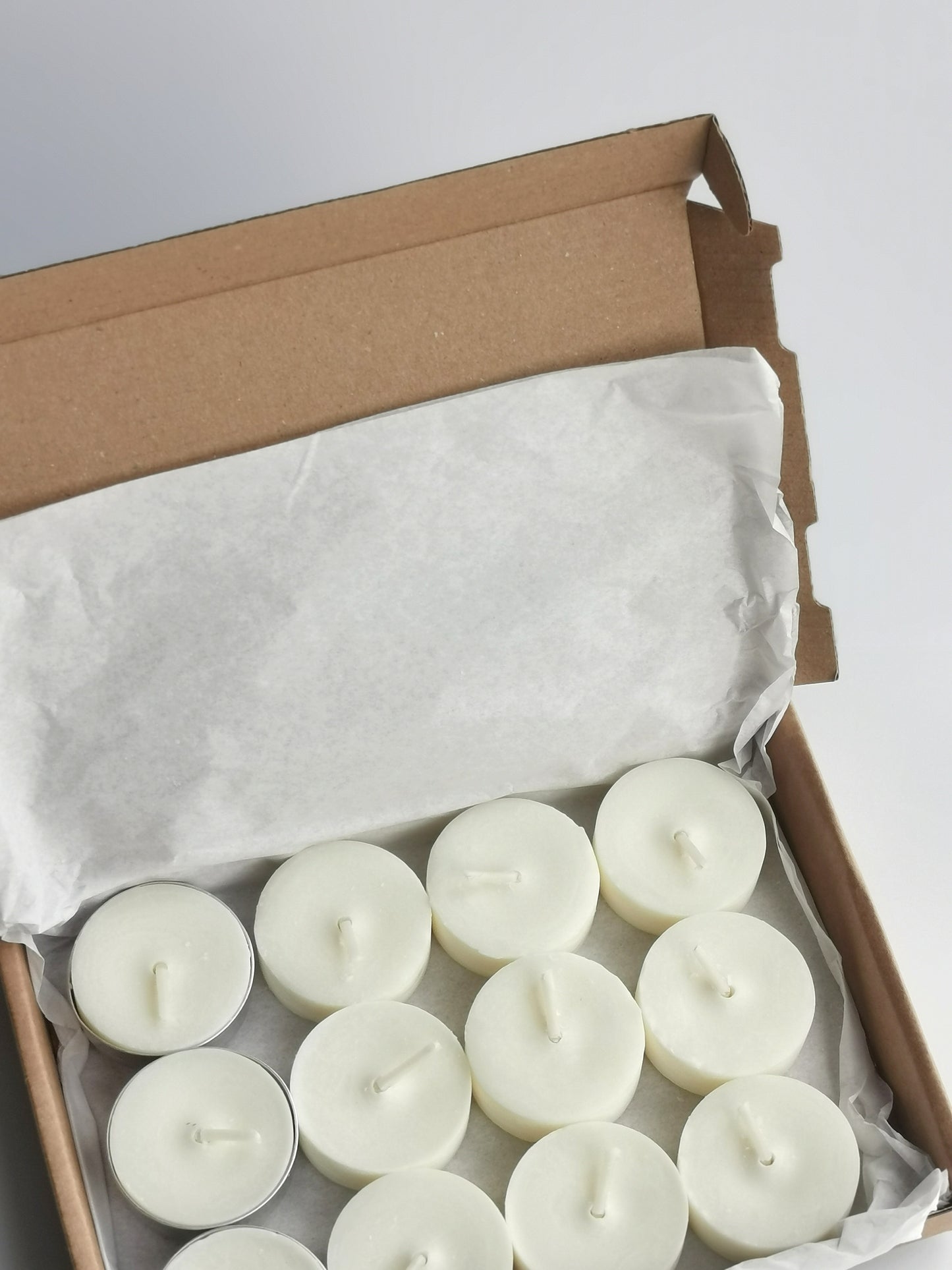 Unscented Soy Wax Tealight Refills