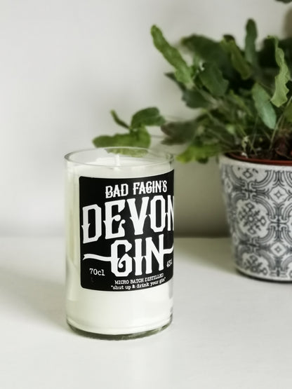 Bad Fagins Devon Gin Bottle Candle