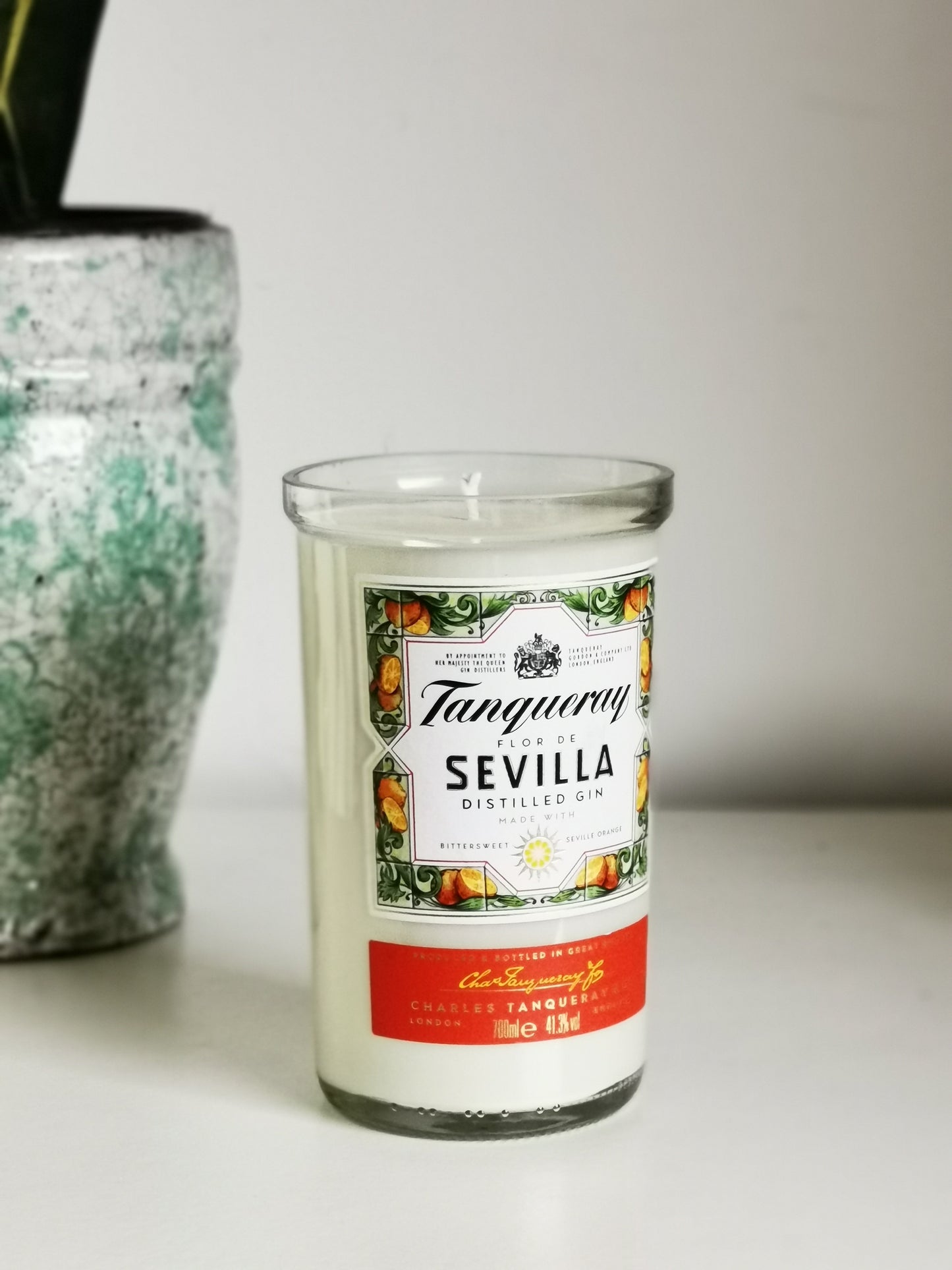 Tanqueray Sevilla Gin Bottle Candle