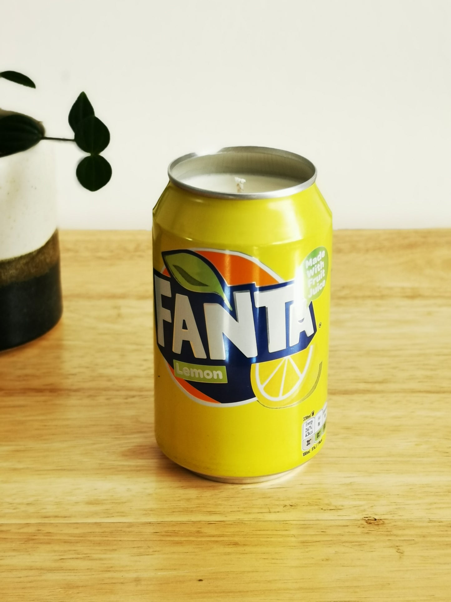 Fanta Lemon Can Candle