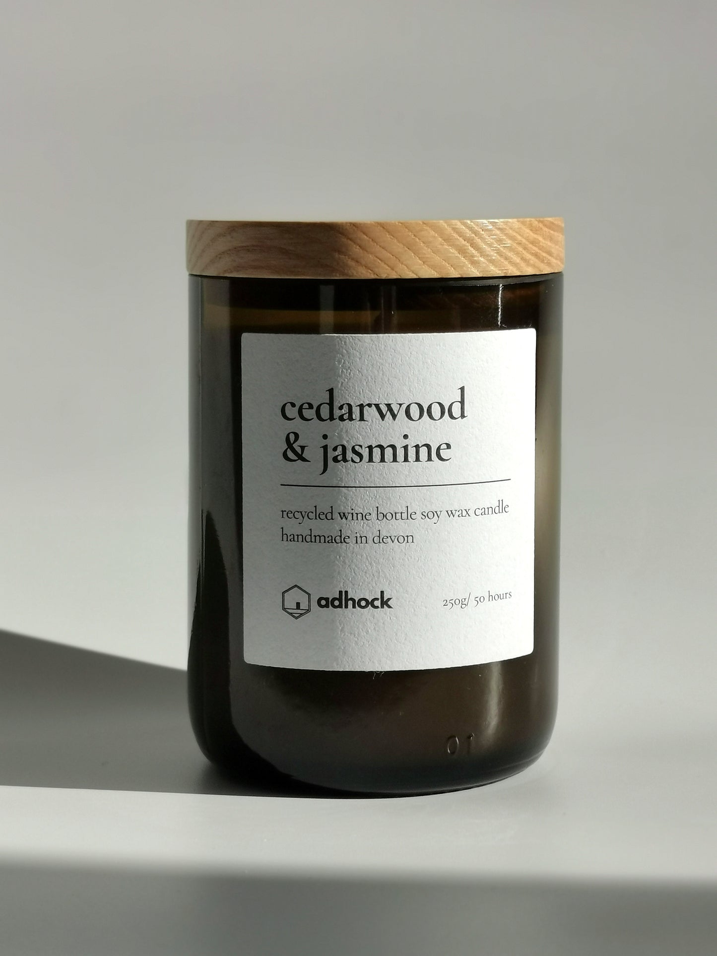 Cedarwood & Jasmine Wine Bottle Candle