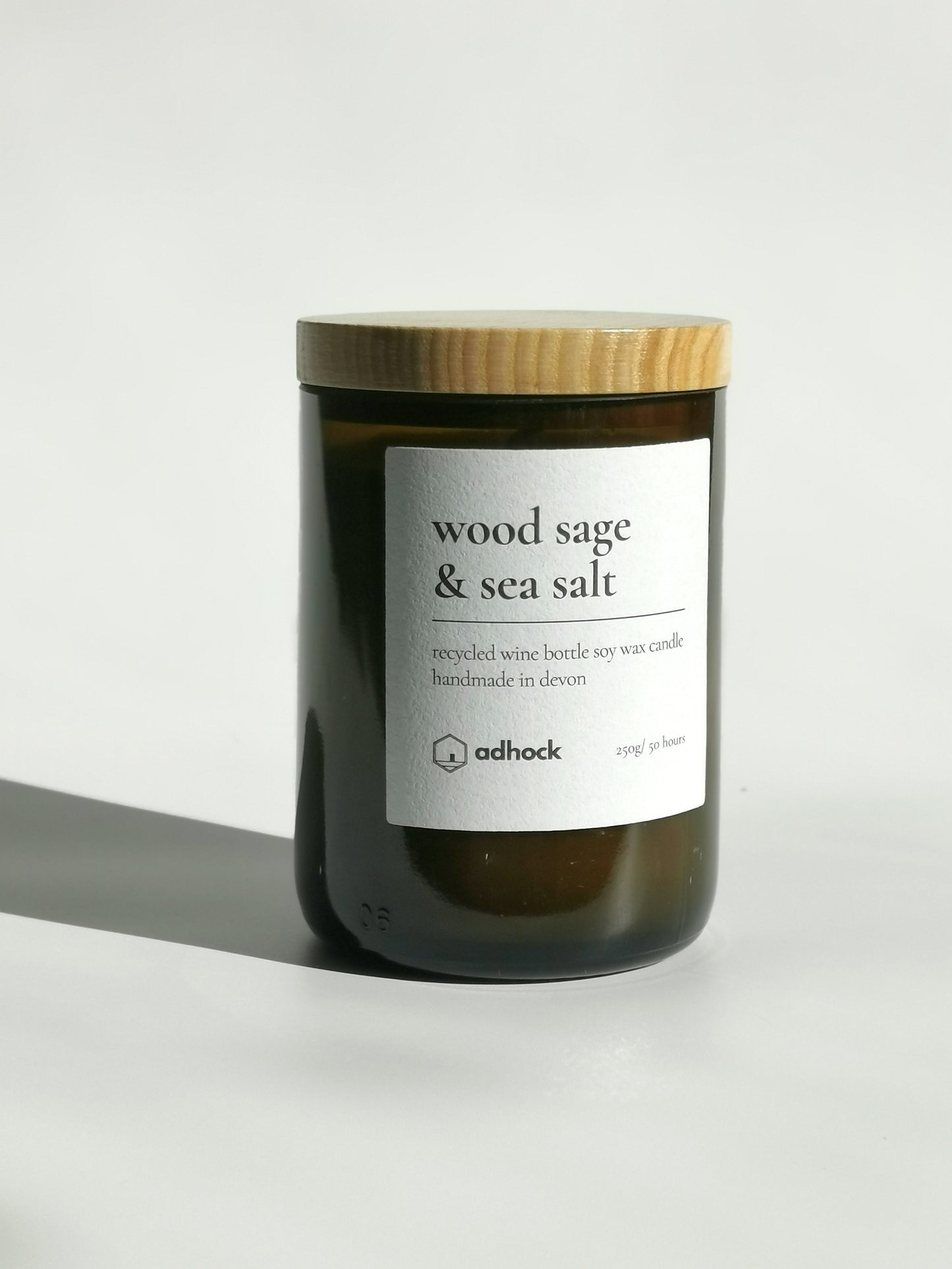 Wood Sage & Sea Salt Wine Bottle Candle