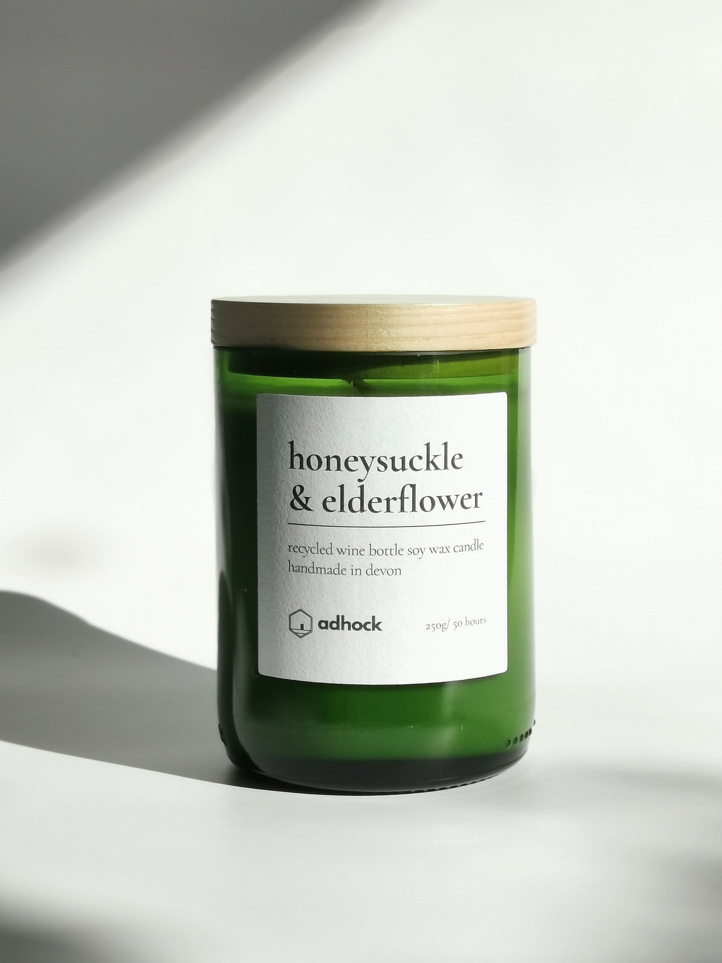 Honeysuckle & Elderflower Wine Bottle Candle