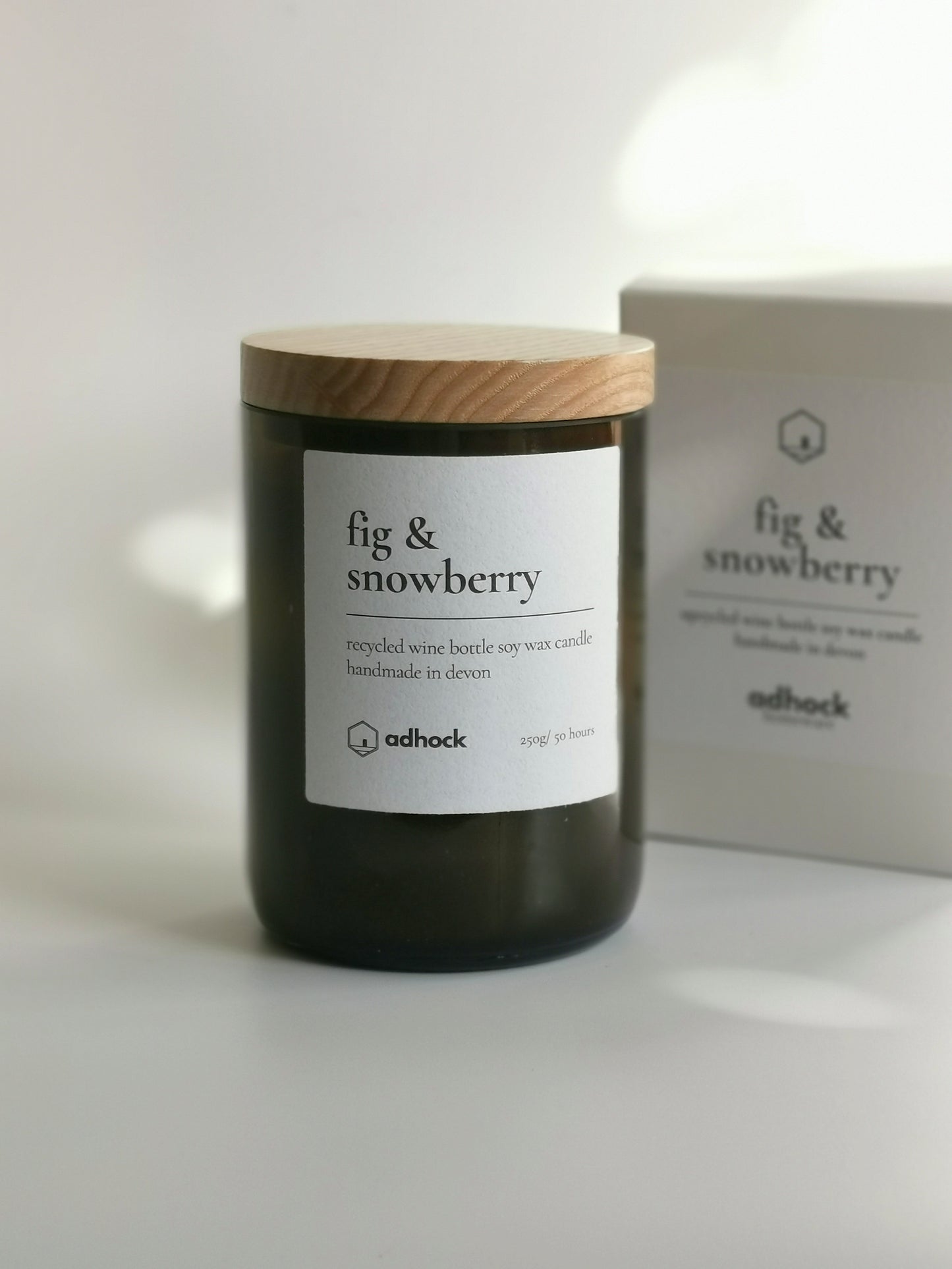 Fig & Snowberry Wine Bottle Candle