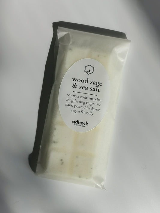 Wood Sage & Sea Salt - Soy Wax Melt Snap Bar