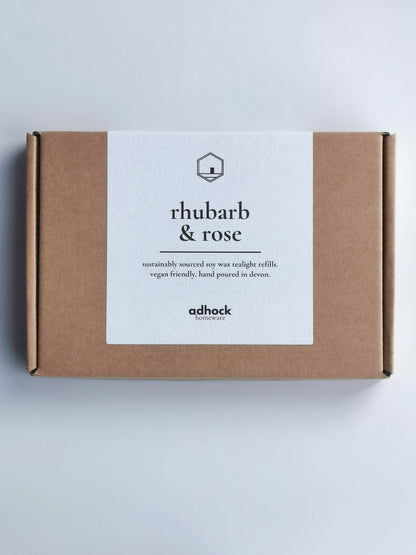 Rhubarb & Rose - Soy Wax Tealight Refills
