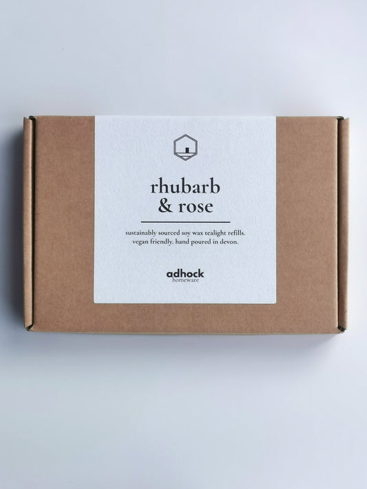Rhubarb & Rose - Soy Wax Tealight Refills