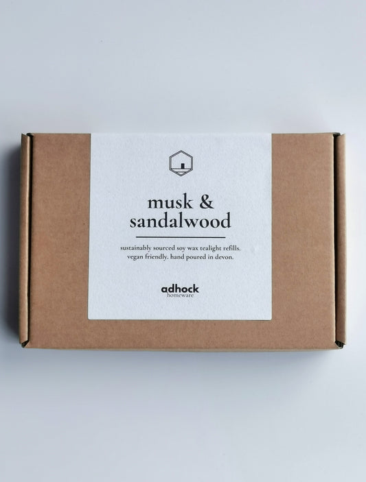 Musk & Sandalwood - Soy Wax Tealight Refills