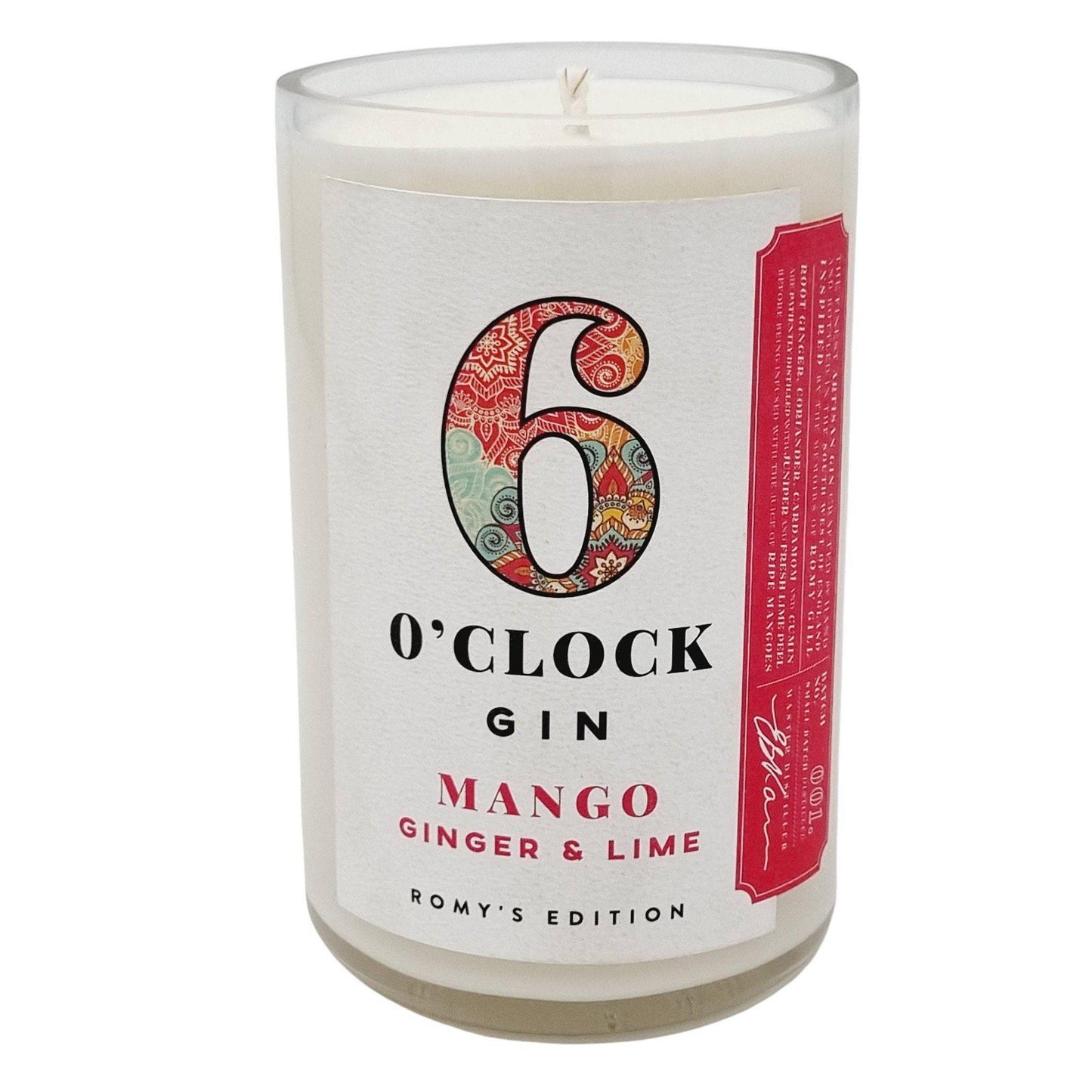 6 O'Clock Mango Gin Bottle Candle Adhock Homeware