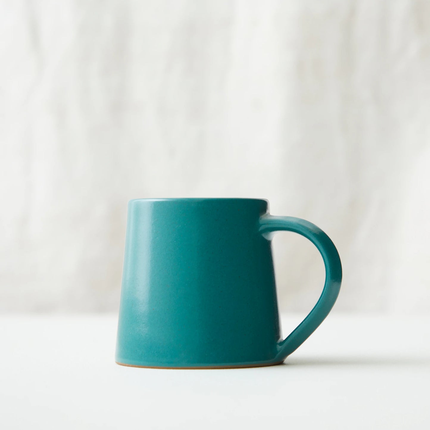 Teal Green Stoneware Conical Mug Tableware