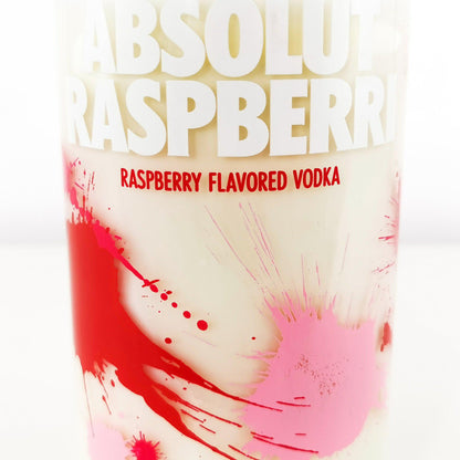 Absolut Raspberry Vodka Bottle Candle Vodka Bottle Candles Adhock Homeware