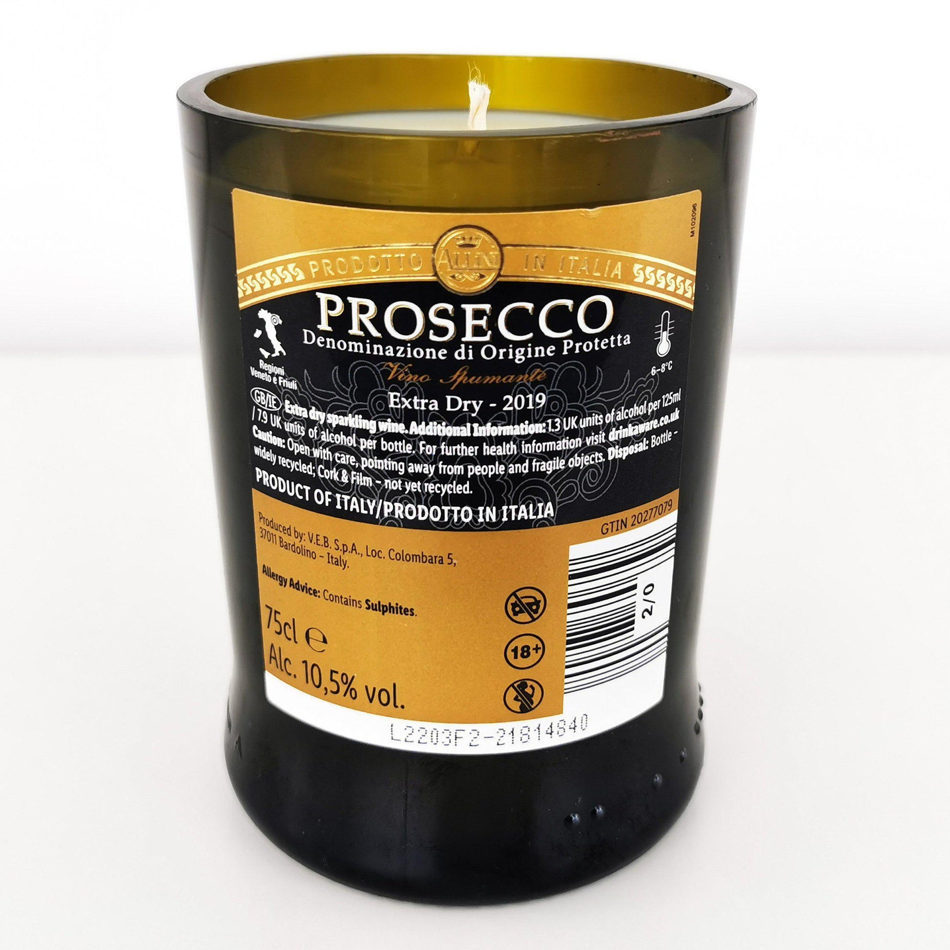 Allini Prosecco Spumante Bottle Candle Wine & Prosecco Bottle Candles Adhock Homeware