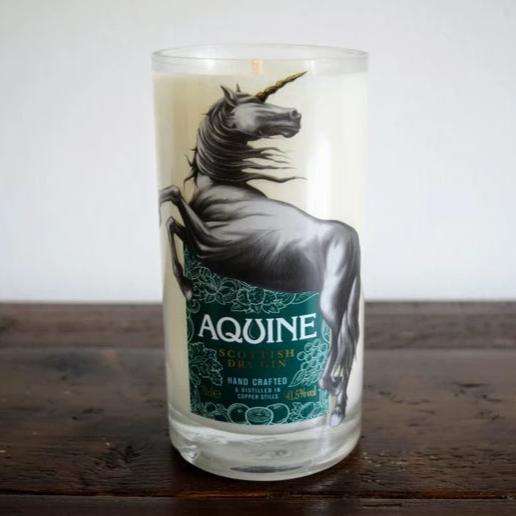 Aquine Gin Bottle Candle Gin Bottle Candles