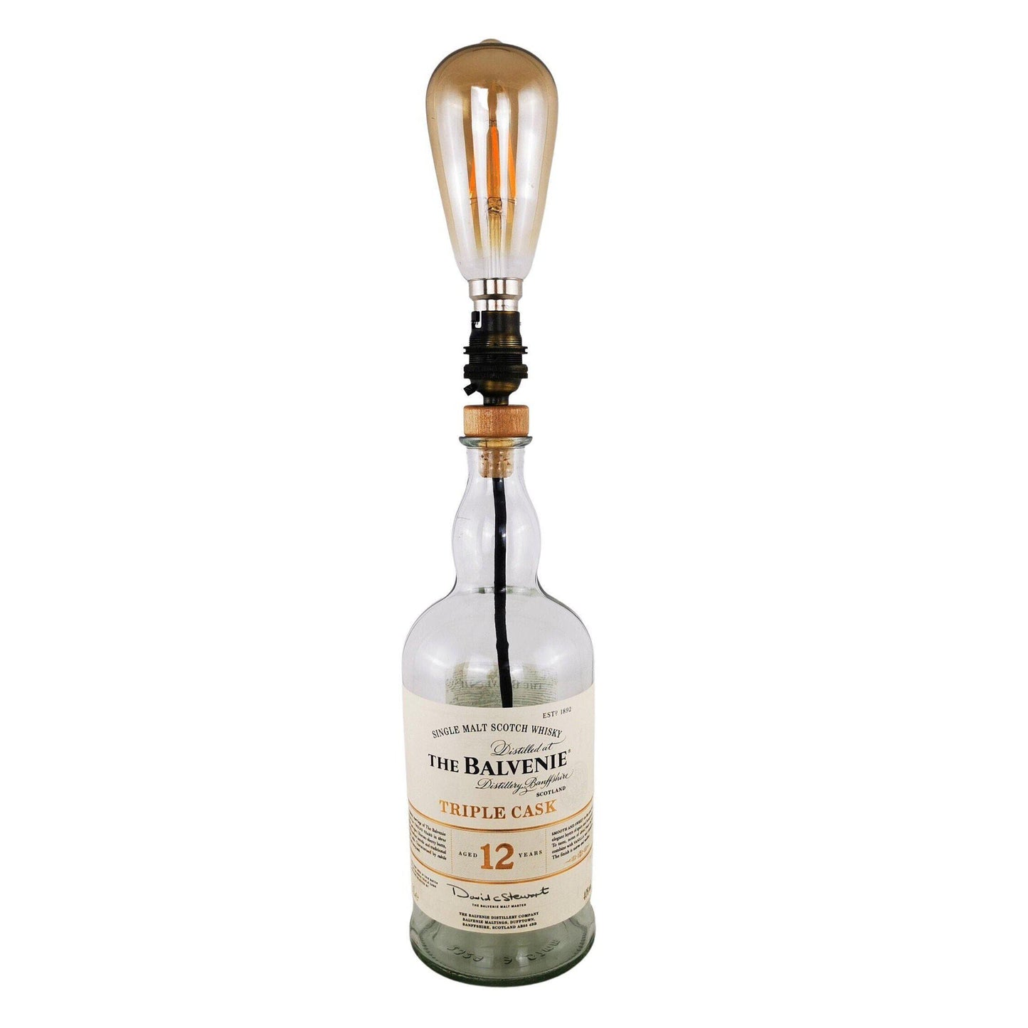 Balvenie Triple Cask Whisky Bottle Table Lamp (1) Whisky Bottle Table Lamps