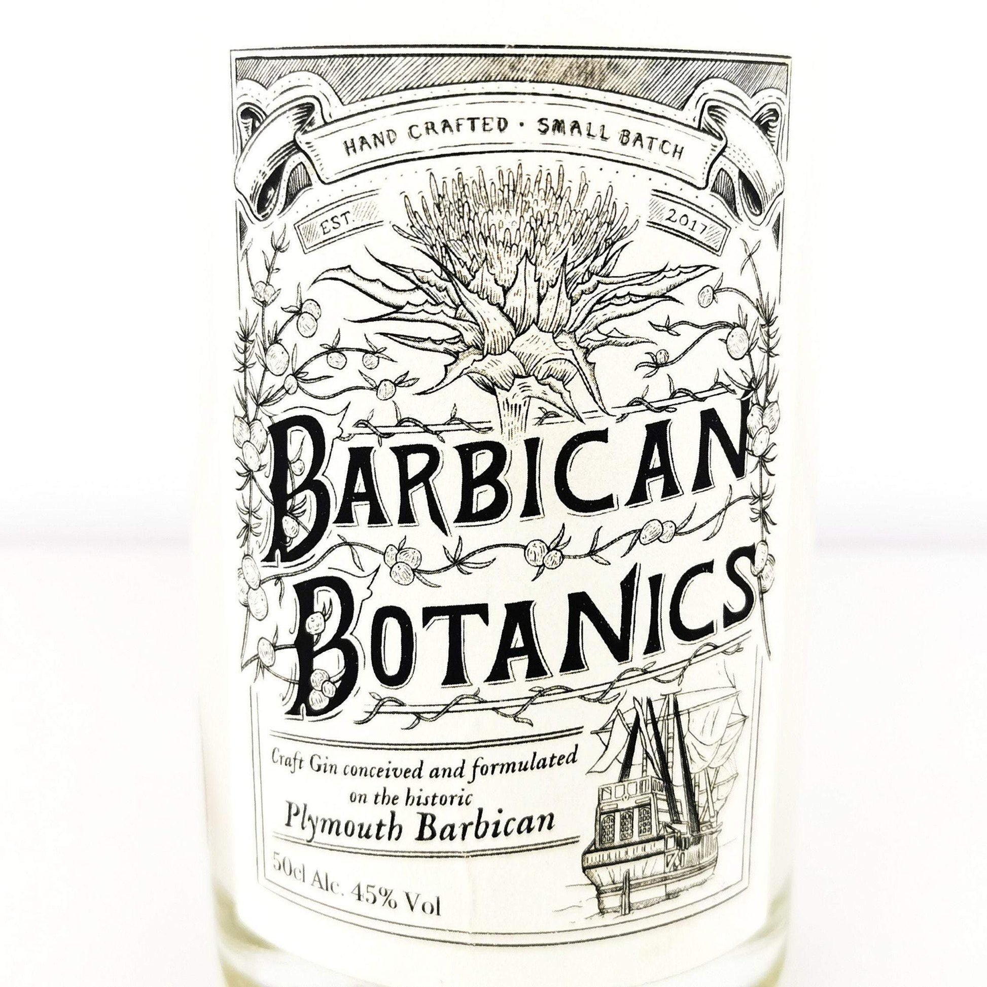 Barbican Botanics Gin Bottle Candle Gin Bottle Candles Adhock Homeware