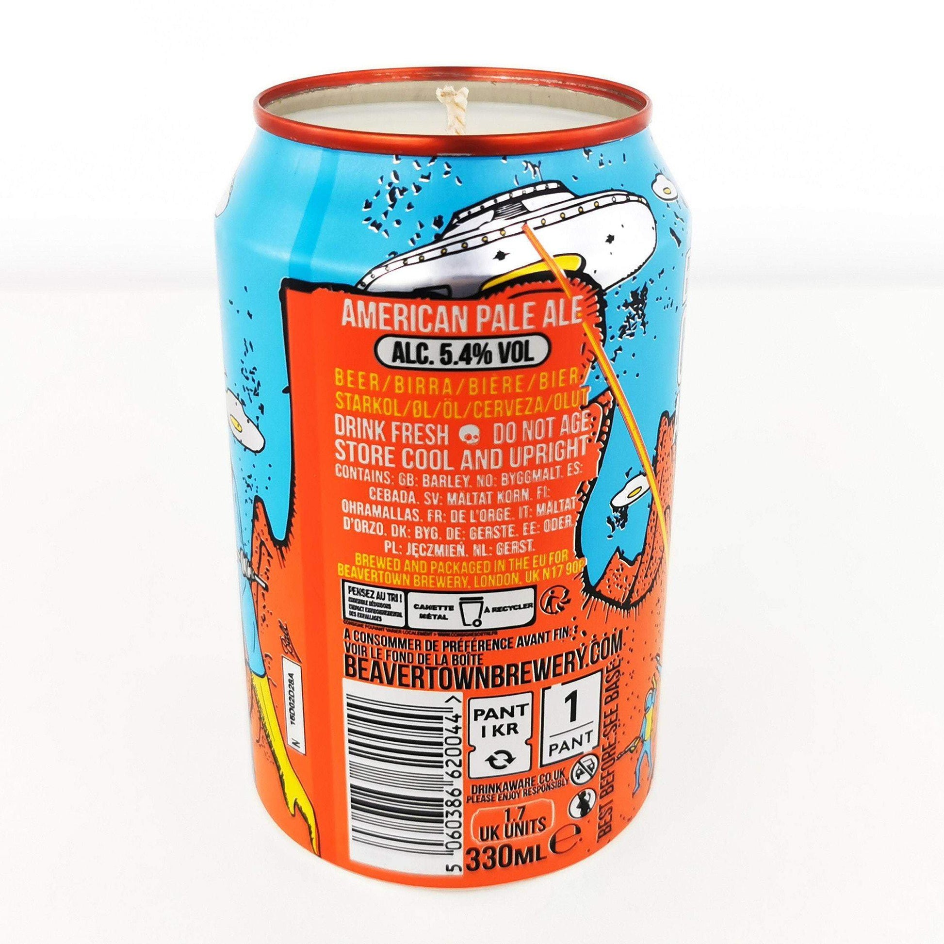Beavertown Gamma Ray Craft Beer Can Candle Beer Can Candles Adhock Homeware