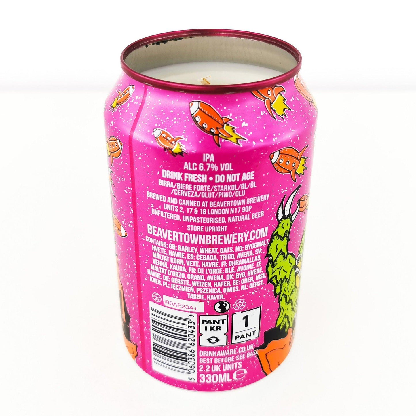 Beavertown Lupuloid Craft Beer Can Candle Beer Can Candles Adhock Homeware