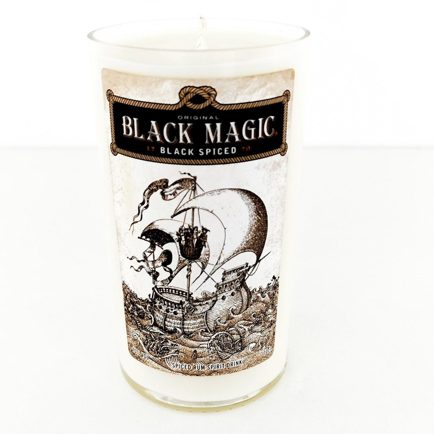 Black Magic Rum Bottle Candle Rum Bottle Candles Adhock Homeware