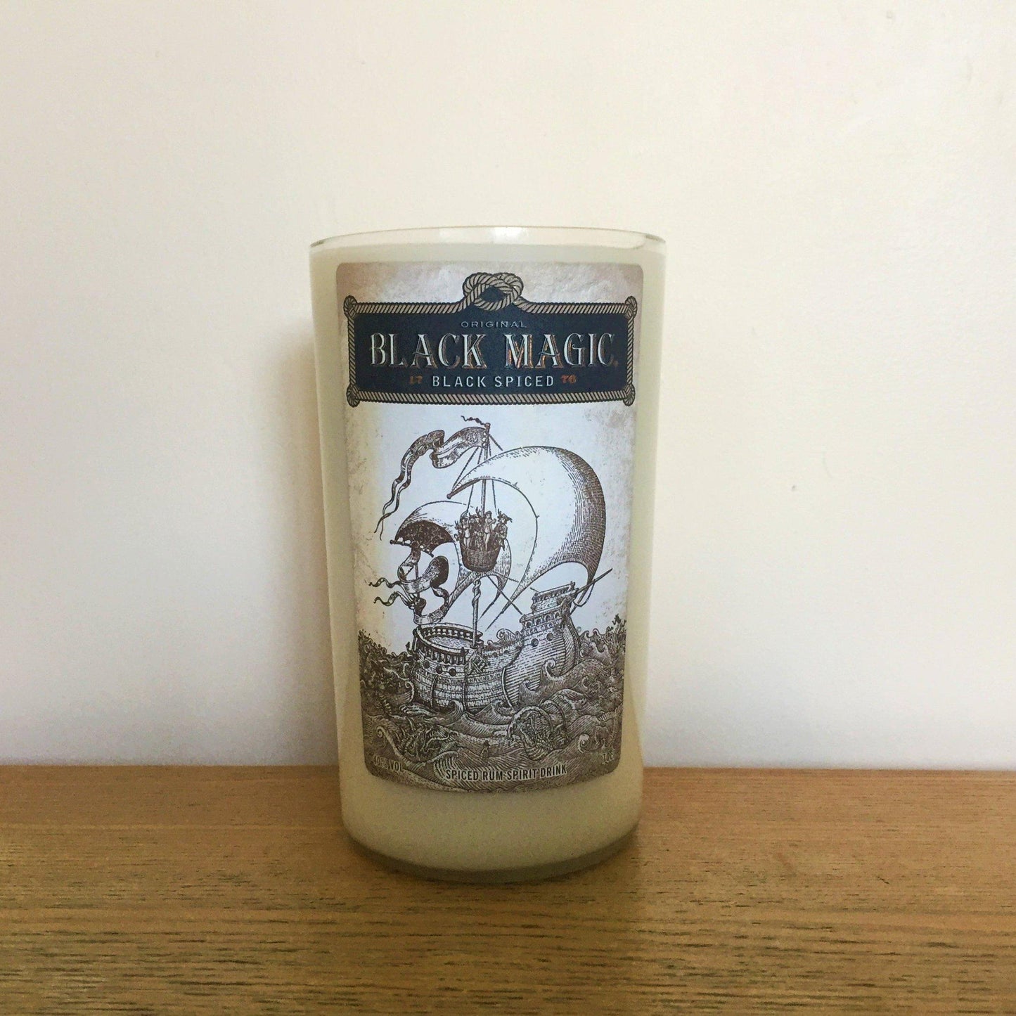 Black Magic Rum Bottle Candle Rum Bottle Candles Adhock Homeware
