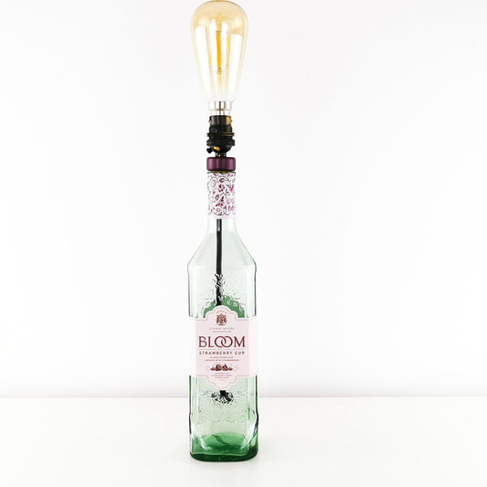 Bloom Strawberry Cup Gin Bottle Table Lamp Gin Bottle Table Lamps