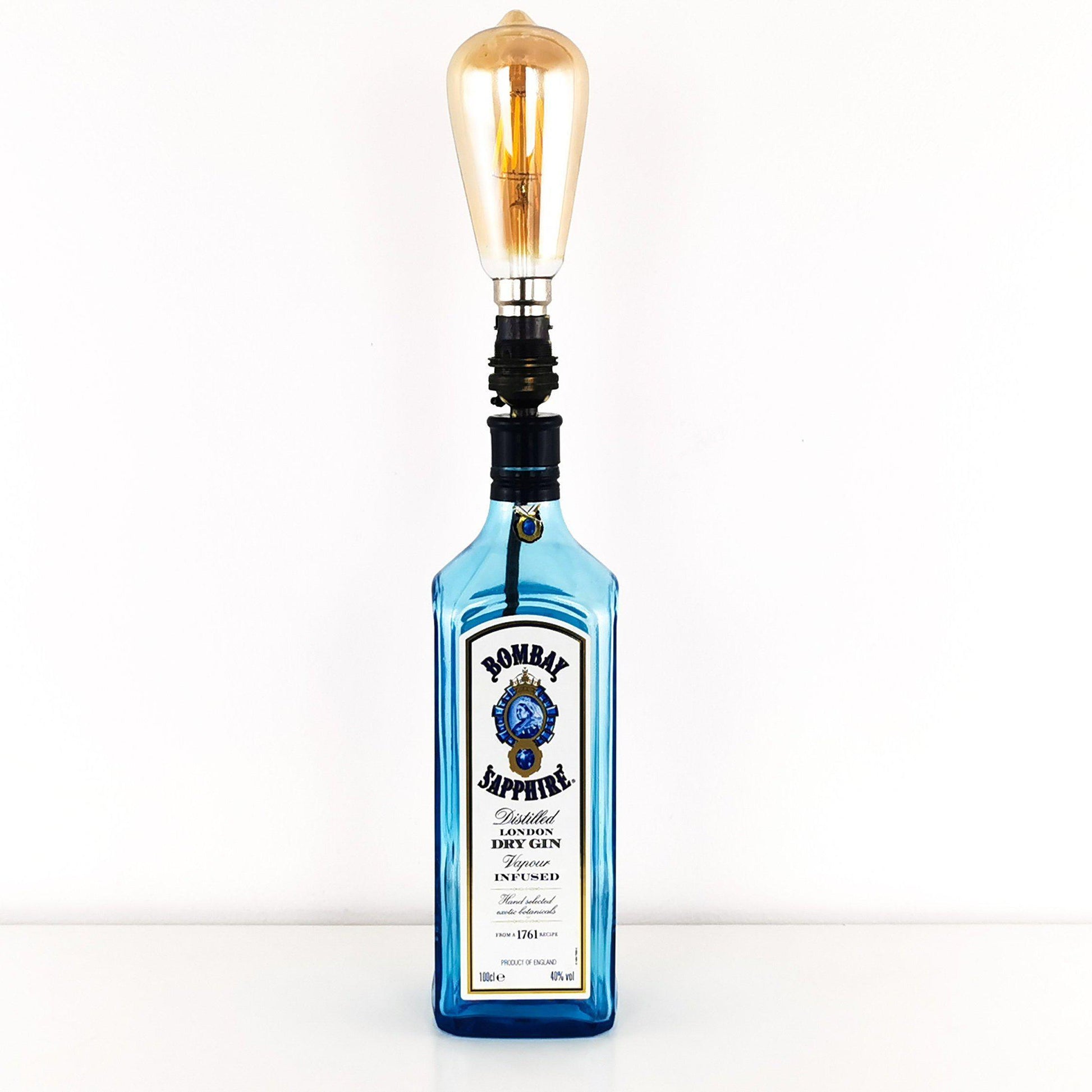 Bombay Sapphire 1L Gin Bottle Table Lamp Gin Bottle Table Lamps