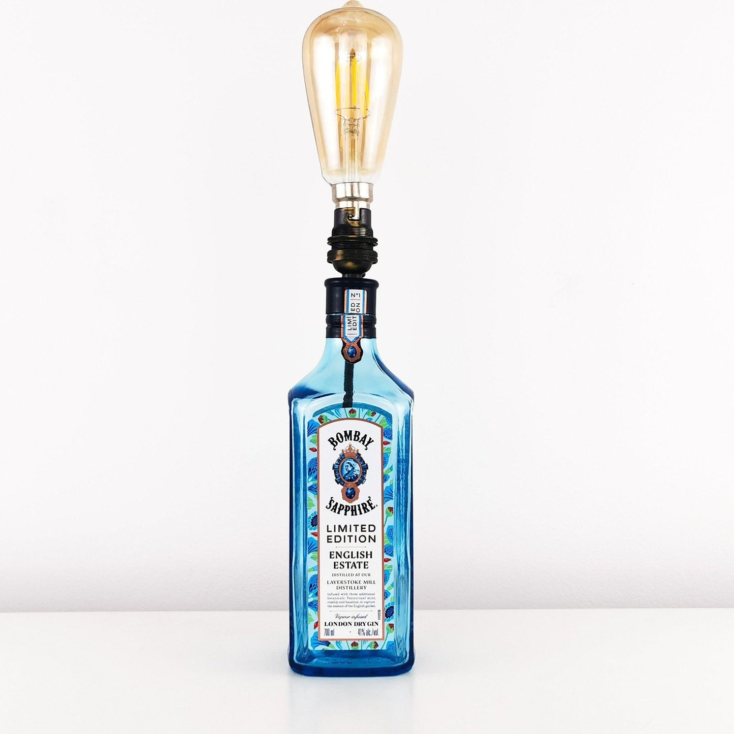 Bombay Sapphire English Estate Gin Bottle Table Lamp Gin Bottle Table Lamps