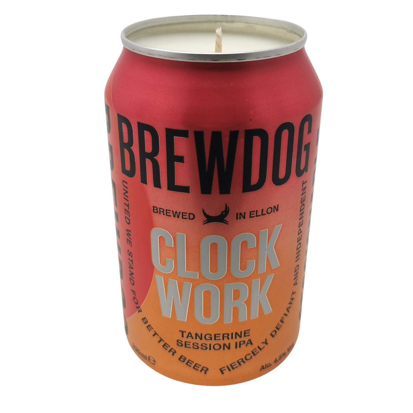 BrewDog Clockwork Tangerine Craft Beer Can Candle Beer Can Candles Adhock Homeware