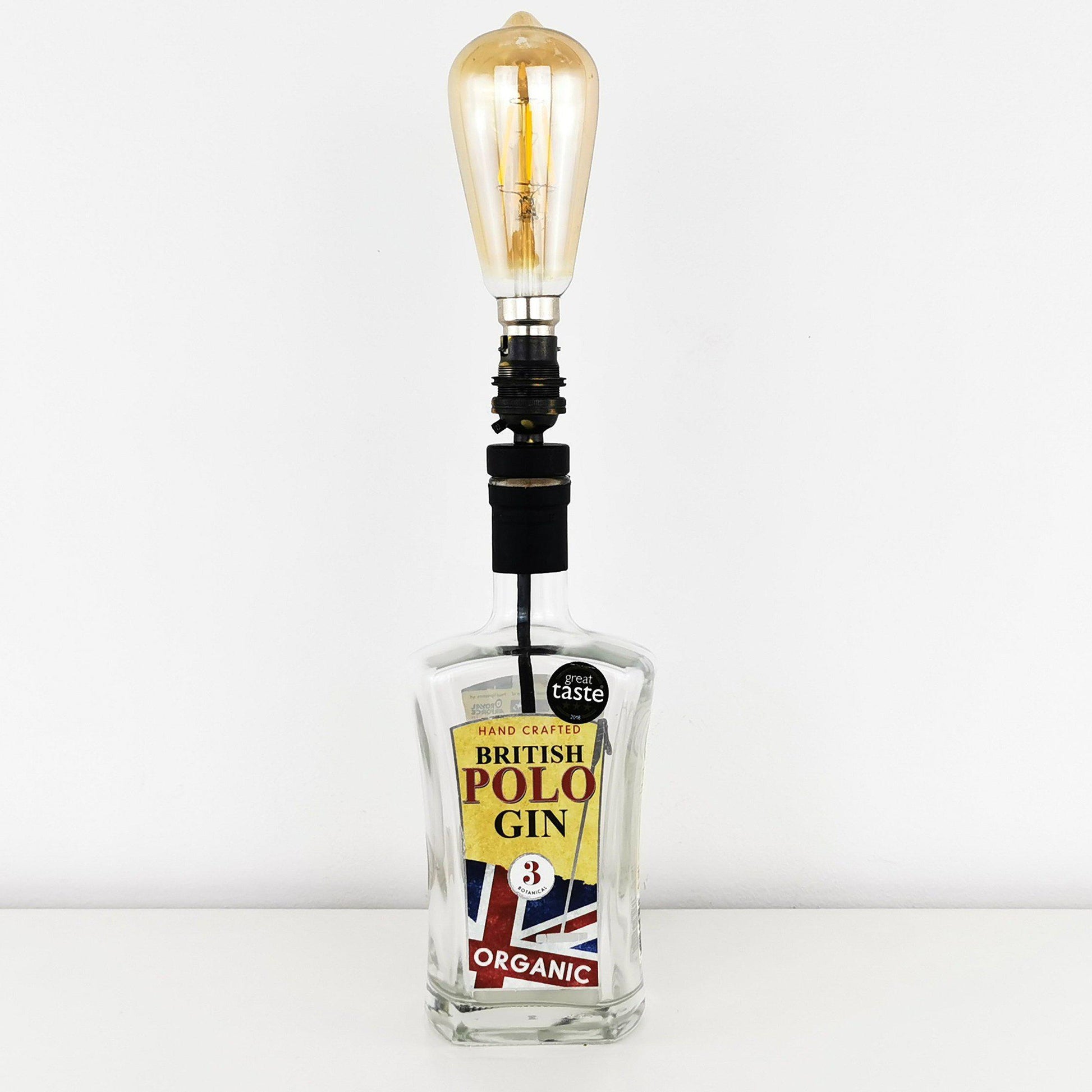 British Polo Gin Bottle Table Lamp Gin Bottle Table Lamps
