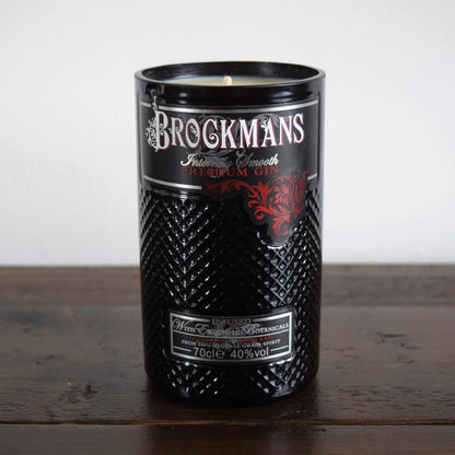 Brockmans Gin Bottle Candle Gin Bottle Candles Adhock Homeware