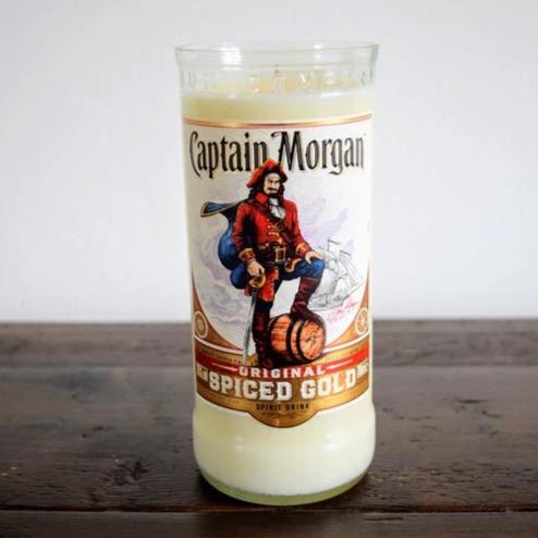 Captain Morgan Spiced Gold Rum Bottle Candle Rum Bottle Candles Adhock Homeware
