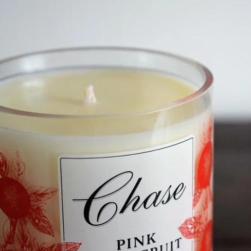 Chase Pink Grapefruit & Pomelo Gin Bottle Candle Gin Bottle Candles Adhock Homeware