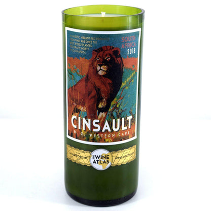 Cinsault Red Wine Bottle Candle Wine & Prosecco Bottle Candles Adhock Homeware