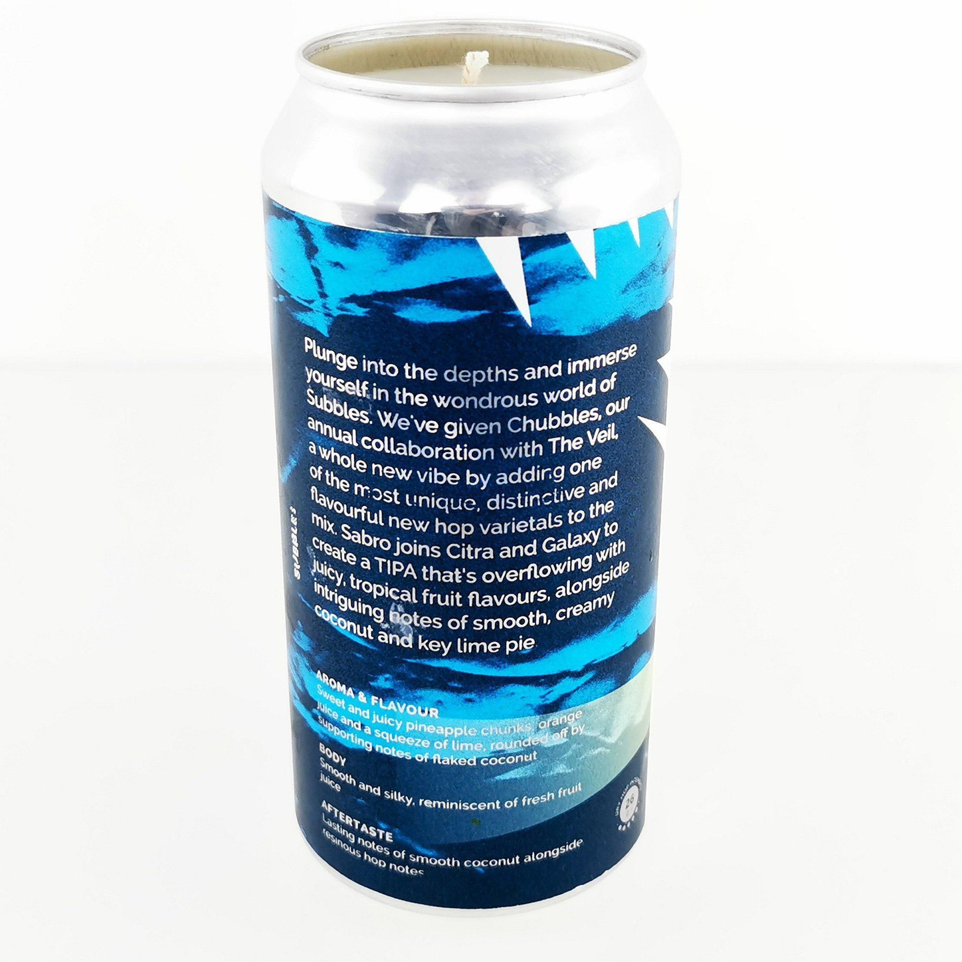 Cloudwater & The Veil Subbles Craft Beer Can Candle Beer Can Candles Adhock Homeware
