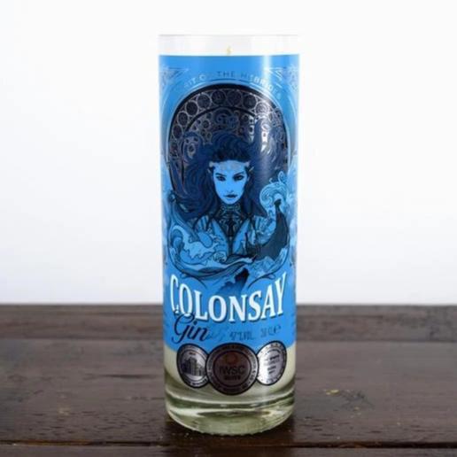 Colonsay Gin Bottle Candle Gin Bottle Candles Adhock Homeware