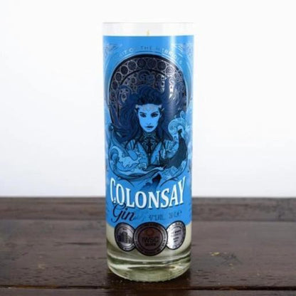 Colonsay Gin Bottle Candle Gin Bottle Candles Adhock Homeware