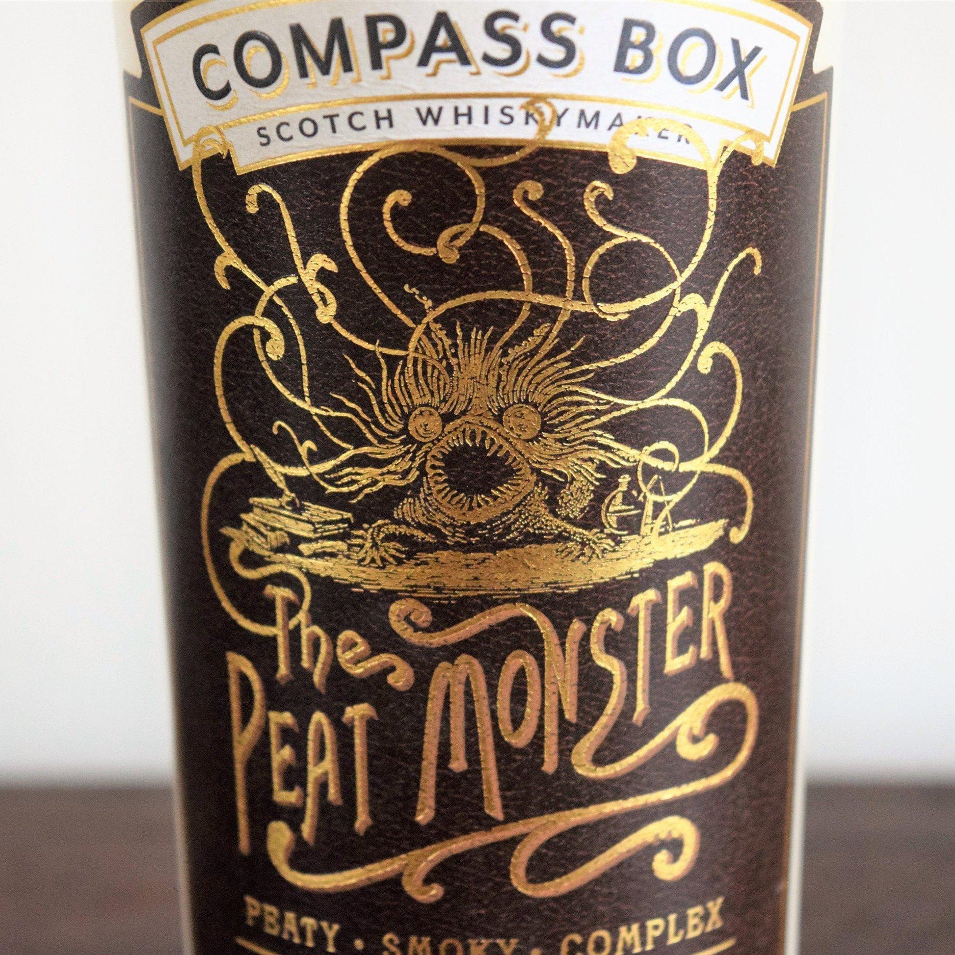 Compass Box Peat Monster Whiskey Bottle Candle Whiskey Bottle Candles Adhock Homeware