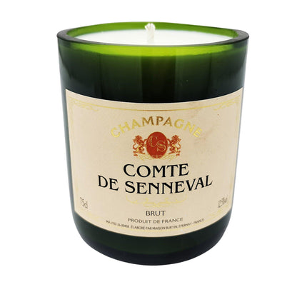 Comte de Senneval Champagne Bottle Candle Wine & Prosecco Bottle Candles Adhock Homeware