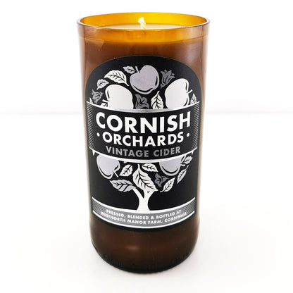 Cornish Orchards Vintage Cider Bottle Candle Cider Bottle Candles Adhock Homeware