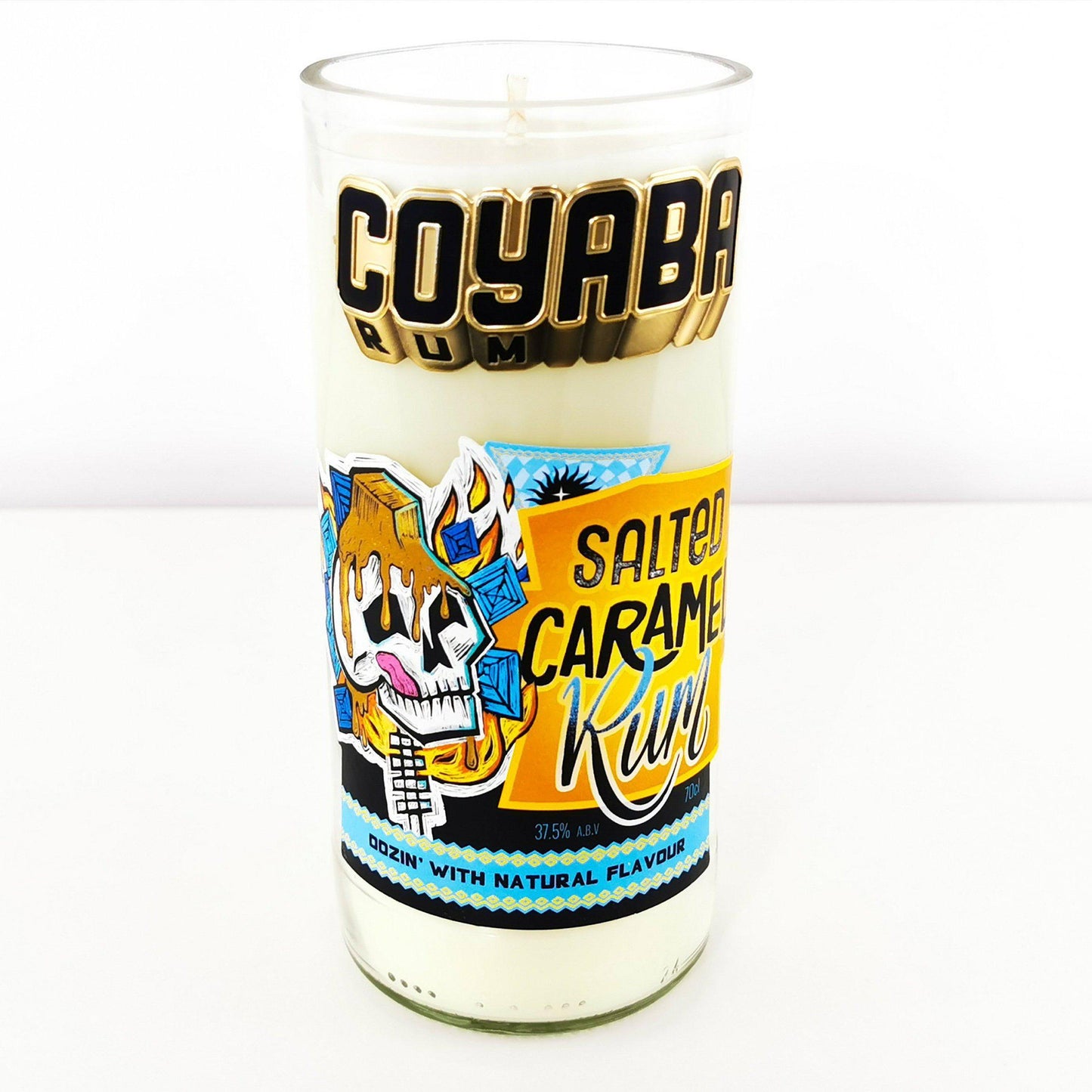 Coyaba Salted Caramel Rum Bottle Candle Rum Bottle Candles Adhock Homeware