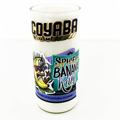 Coyaba Spiced Banana Rum Bottle Candle Rum Bottle Candles Adhock Homeware