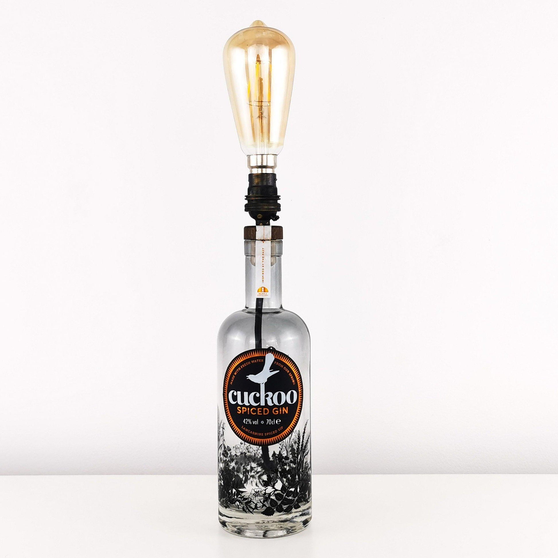 Cuckoo Spiced Gin Bottle Table Lamp Gin Bottle Table Lamps