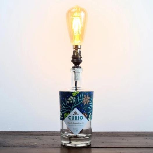 Curio Cornish Gin Bottle Table Lamp Gin Bottle Table Lamps