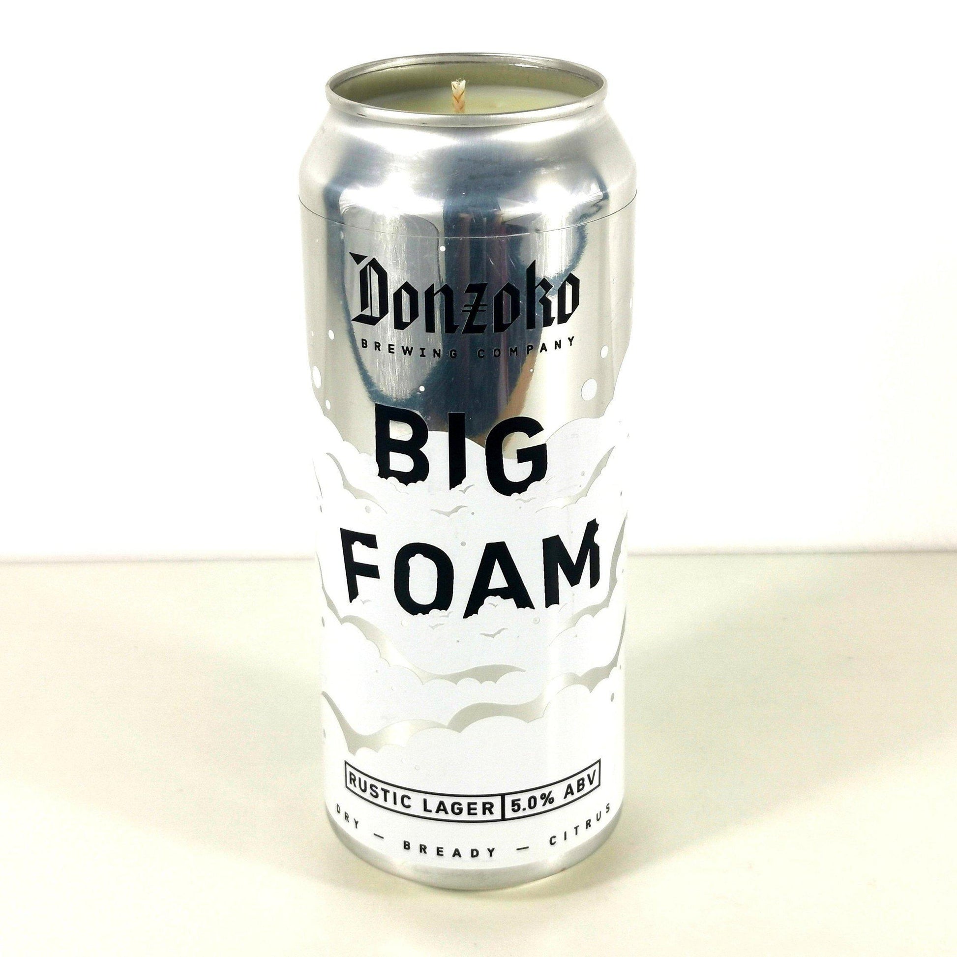 Donzoko Big Foam Lager Craft Beer Can Candle Beer Can Candles Adhock Homeware