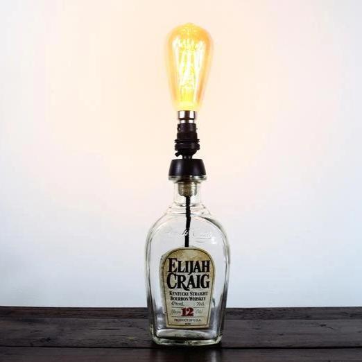 Elijah Craig Bourbon Whiskey Bottle Table Lamp Whiskey Bottle Table Lamps
