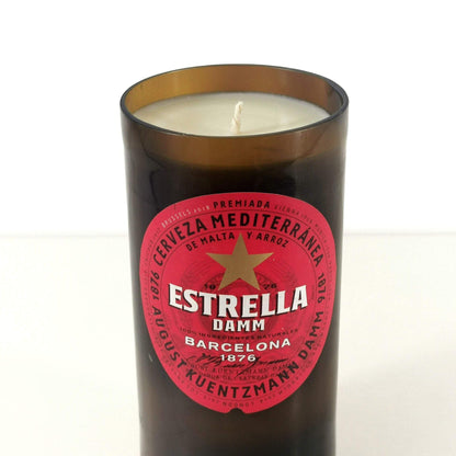 Estrella Damm Beer Bottle Candle Beer & Ale Bottle Candles Adhock Homeware