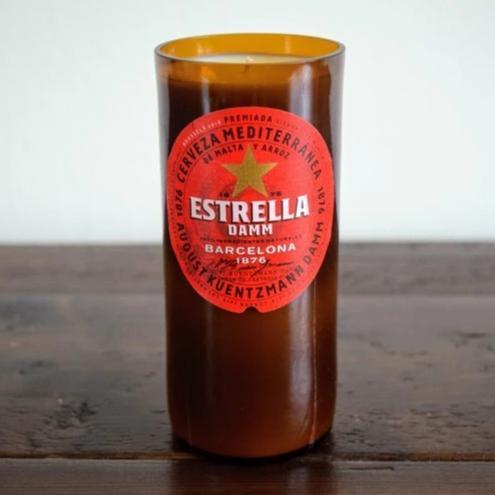 Estrella Damm Lager Beer Bottle Candle Beer & Ale Bottle Candles Adhock Homeware