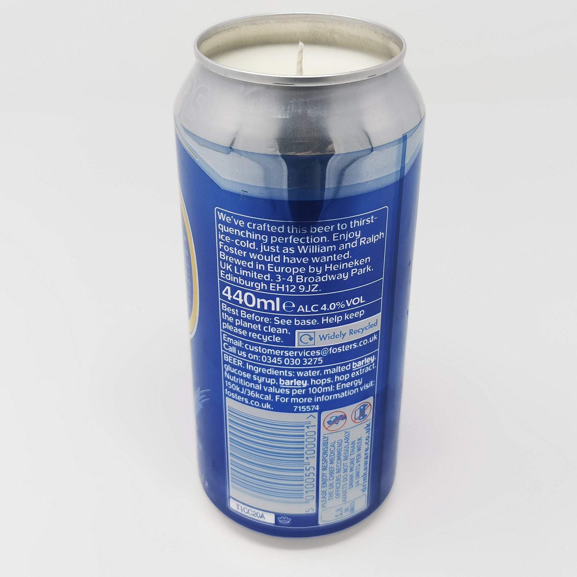 Fosters Lager Beer Can Candle Beer Can Candles Adhock Homeware