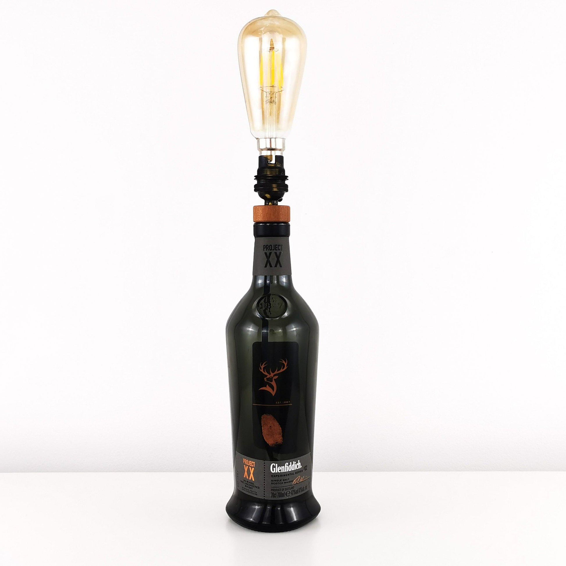 Glenfiddich Project XX Whiskey Bottle Table Lamp Whiskey Bottle Table Lamps
