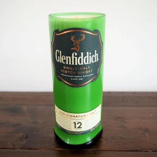 Glenfiddich Whiskey Bottle Candle-Whiskey Bottle Candles-Adhock Homeware